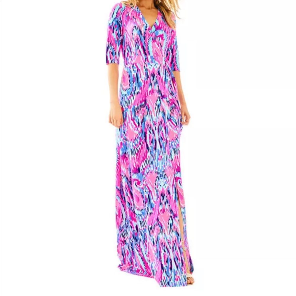 NEVER WORN Lilly Pulitzer MARVISTA WRAP MAXI DRESS